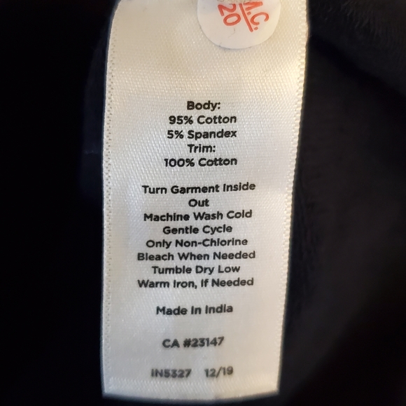 NWT Talbots French Terry Eyelet Hem Top - Picture 5 of 5